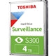 Toshiba S300 HDWT840UZSVA 4TB SATA III 3.5 Toshiba S300 HDWT840UZSVA 4TB SATA III 3.5
